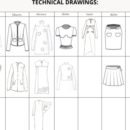 Beaurepere - stylisme Technical Drawing