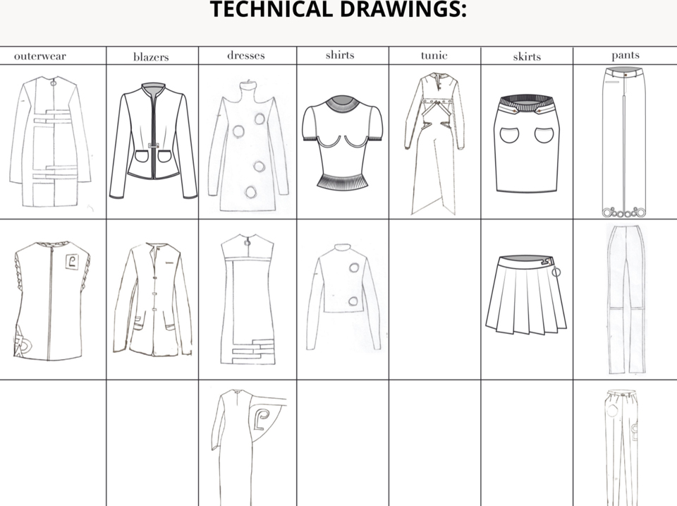 Beaurepere - stylisme Technical Drawing