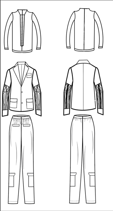 Beaurepere - stylisme Technical Drawing