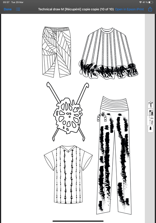 Beaurepere - stylisme Technical Drawing